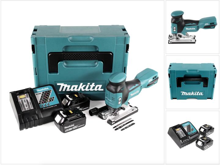 Produktbild Makita DJV 181 RGJ Akku Pendelhubstichsäge 18V Brushless + 2x Akku 6,0Ah + Ladegerät + Makpac