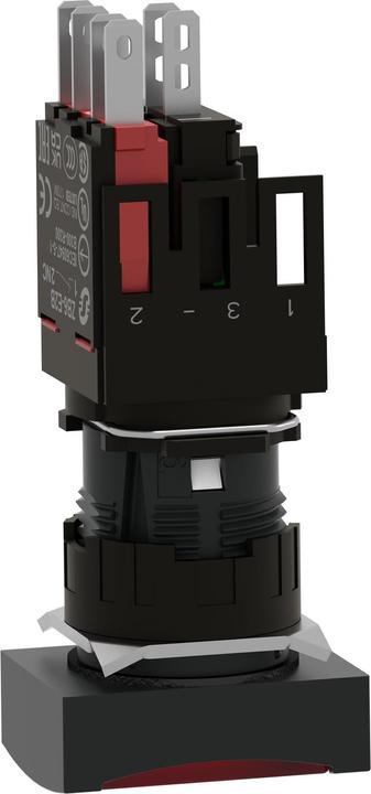 Actual product image Schneider Electric Illuminated push-button, red Ř 16, flat, without XB6DW4B2B