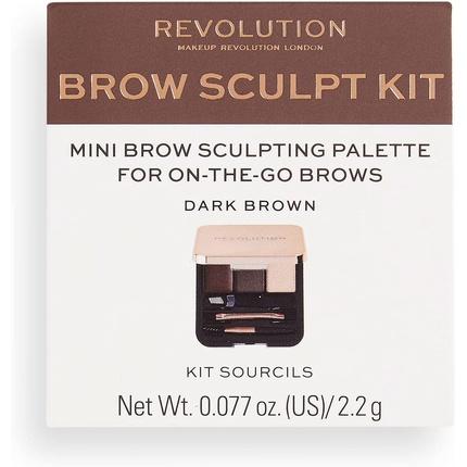 Image du produit Makeup Revolution Kit de sculpture de sourcils (Dark Brown)