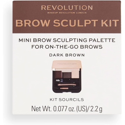 Immagine prodotto Makeup Revolution Kit per scolpire le sopracciglia (Dark Brown)