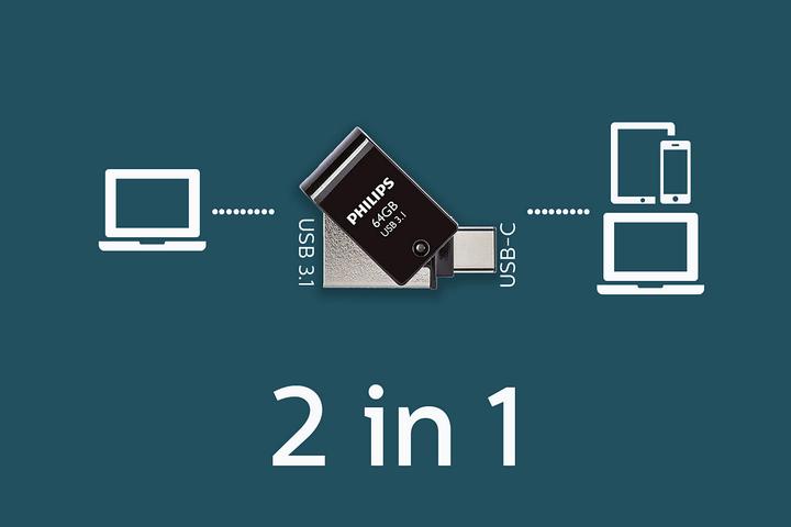 Immagine prodotto Philips FM64DC152B/00 (64 GB, USB-A, USB-C)