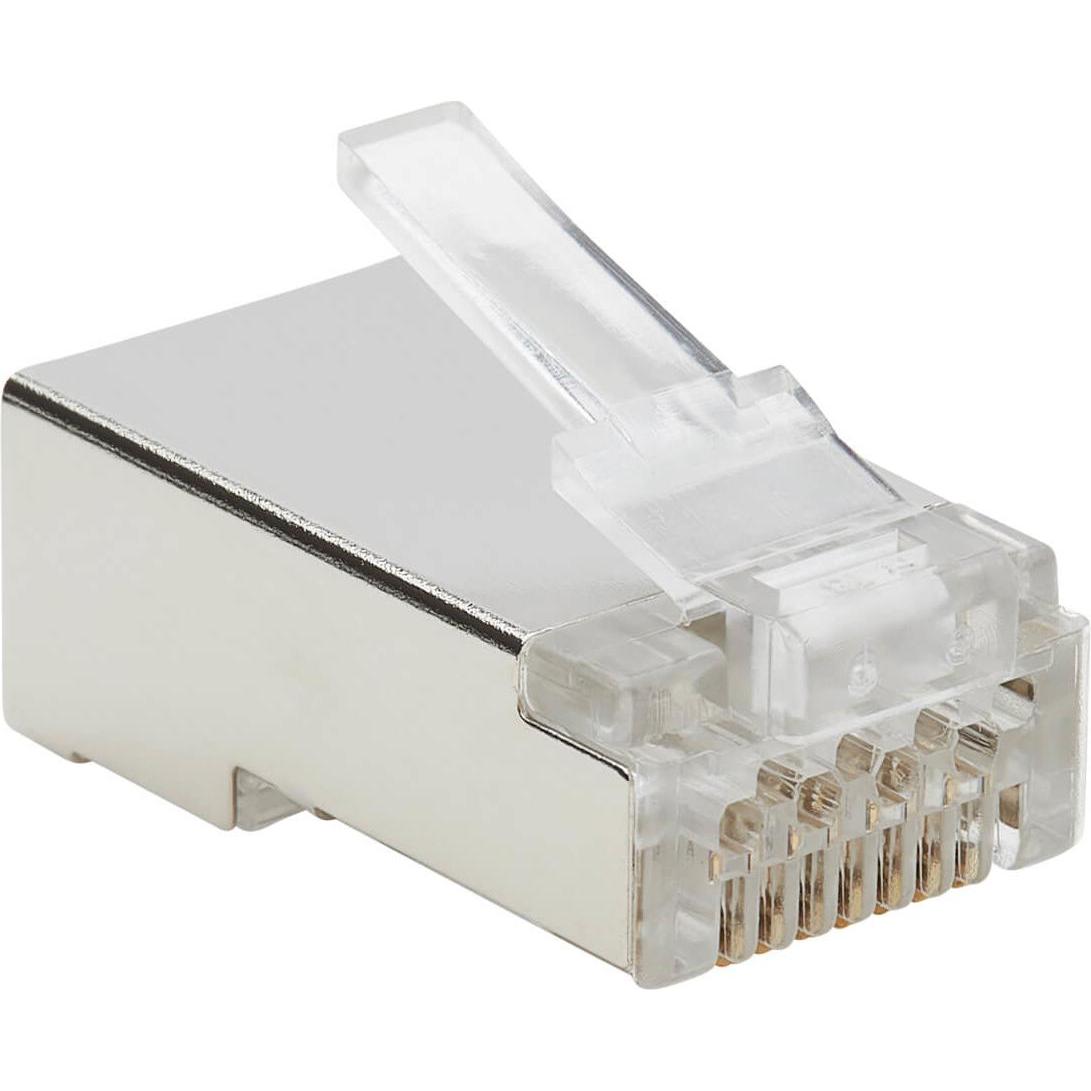 Eaton Cat6 RJ45 Pass-Through FTP Modular Plug 50 Pack, Netzwerkkarte, Transparent