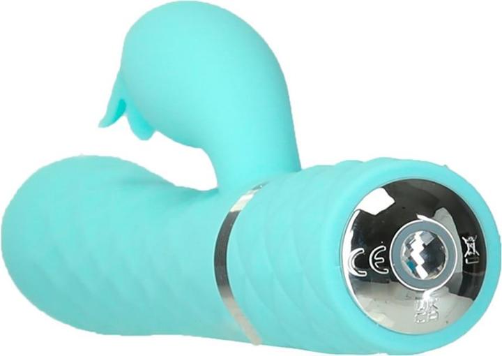 Actual product image Pillow Talk Lively Rotating Tarzan Vibrator - Teal
