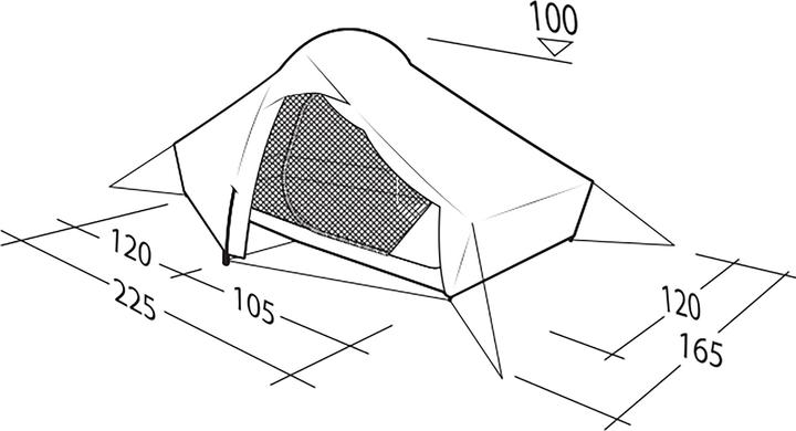 Produktbild Robens Chaser 2 LW (Kuppelzelt, 1.40 kg, 2 Personen)
