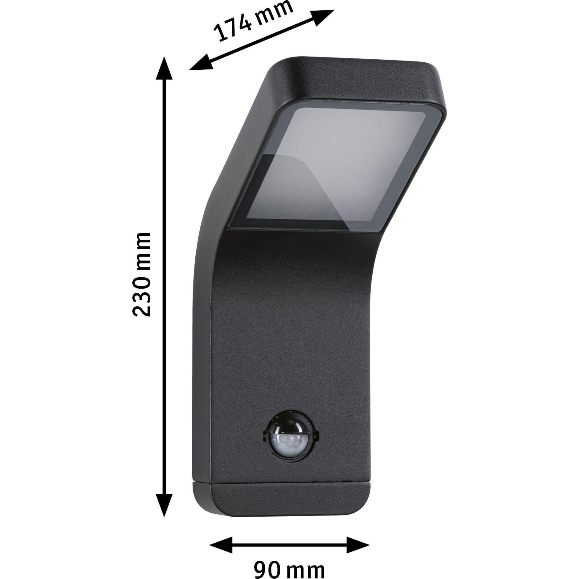 Paulmann Grigio Illuminazione Esterna, Lampade Kulma (500 Lm, Ip44)