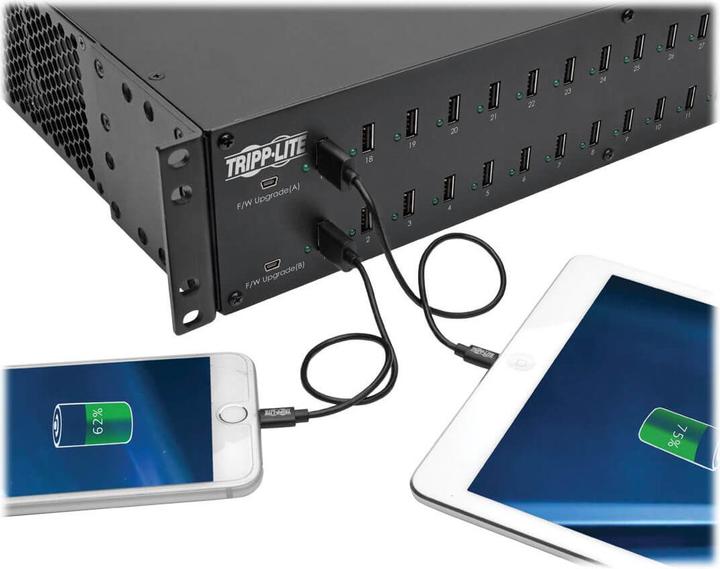Actual product image Eaton 32-Port USB Charging Station with Syncing 230V 5V 80A 400W USB Charger Output 2U Rac (400 W)