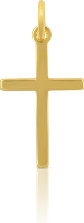 Image du produit Muau Pendant cross or jaune 750, 21x10mm (Or jaune 750/18K)
