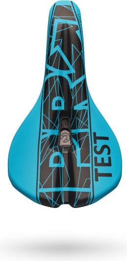 Actual product image PRO Bike Gear Test saddle MSN 1.3 Enduro, blue, stainless steel frame, 142mm