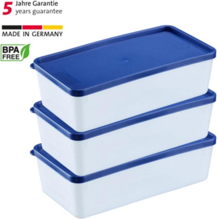 Productafbeelding Westmark Trio' diepvriesblikken, pak van 3 (1 l)