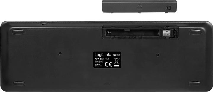 Produktbild LogiLink Tastatur Wireless mit Touchpad, 2,4 GHz, schwarz (DE, Kabellos)