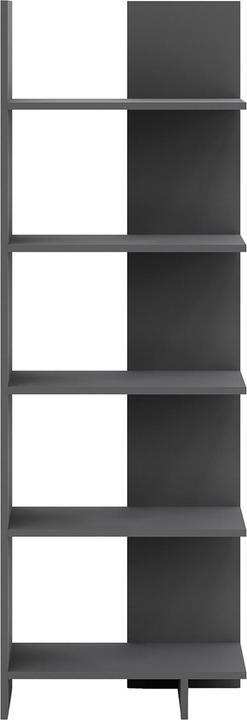 Produktbild En.Casa Bücherregal Vireftere 176x62x29 cm Grau (62 x 29 x 176 cm)