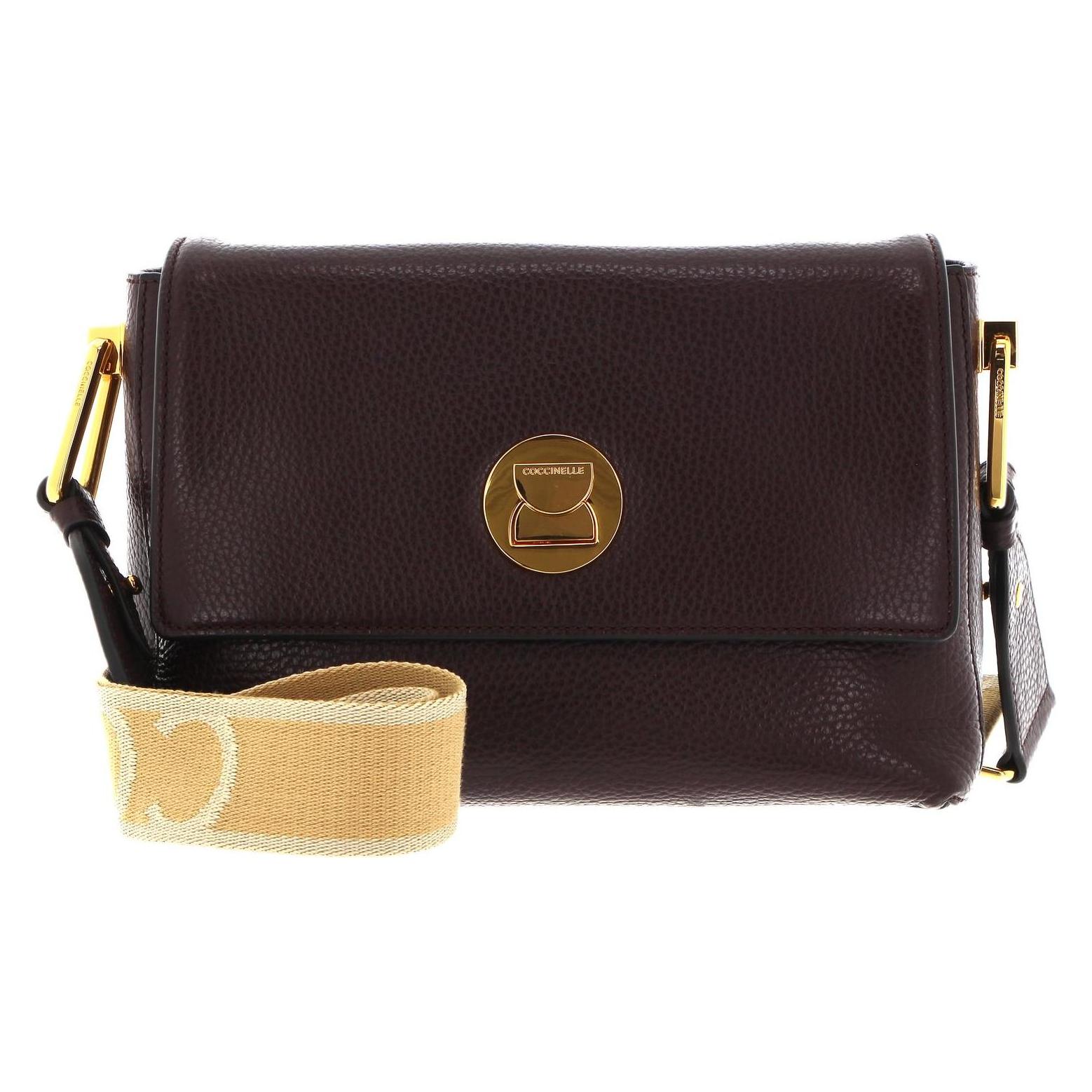 Coccinelle, Damen, Handtasche, Liya Signature Handbag Grained Leather, Braun