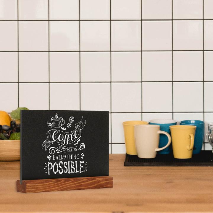 Produktbild Europel Kreidetafel Tischaufsteller, DIN A5 quer, natur