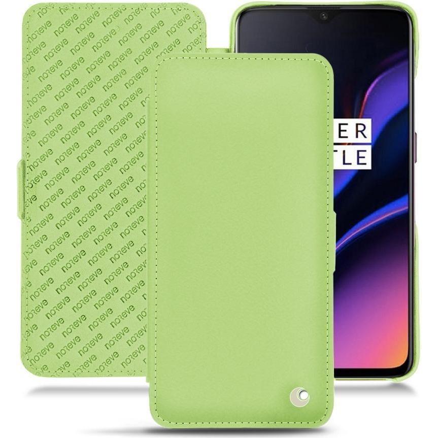 Thumbnail - Noreve Lederschutzhülle horizontal (OnePlus 6T), Smartphone Hülle, Grün