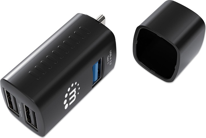 Actual product image Manhattan 3-port USB 3.0 / 2.0 Type-C combo hub (USB-C, 3 Ports)