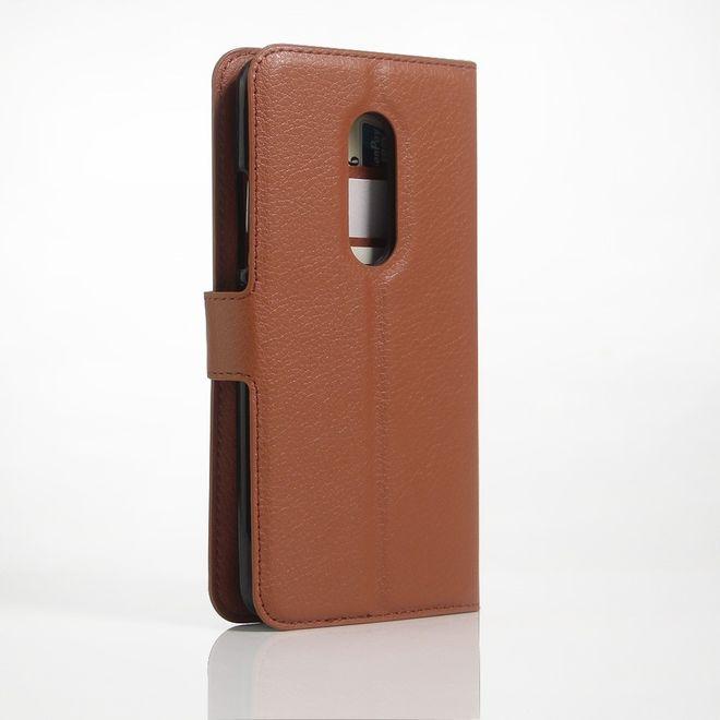 Produktbild MU Classic Leder Hülle mit Litchitextur (ZTE Axon 7)
