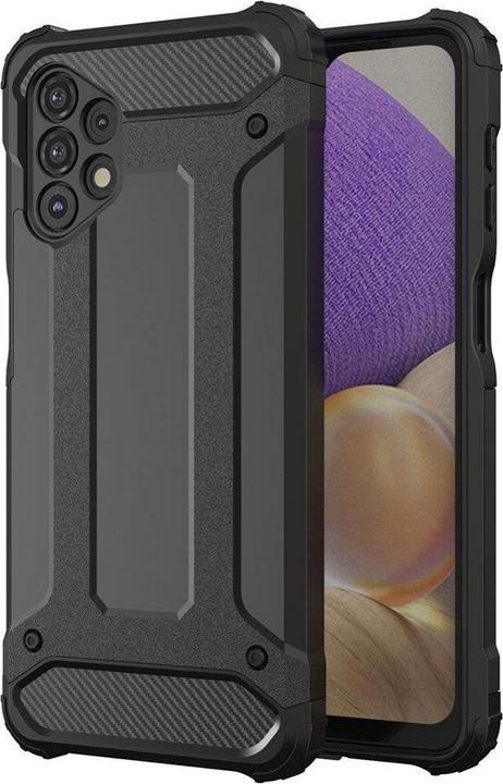 Actual product image Hurtel Hybrid Armor Case Tough Rugged Cover for Samsung Galaxy A73 black (Samsung Galaxy A73 5G)