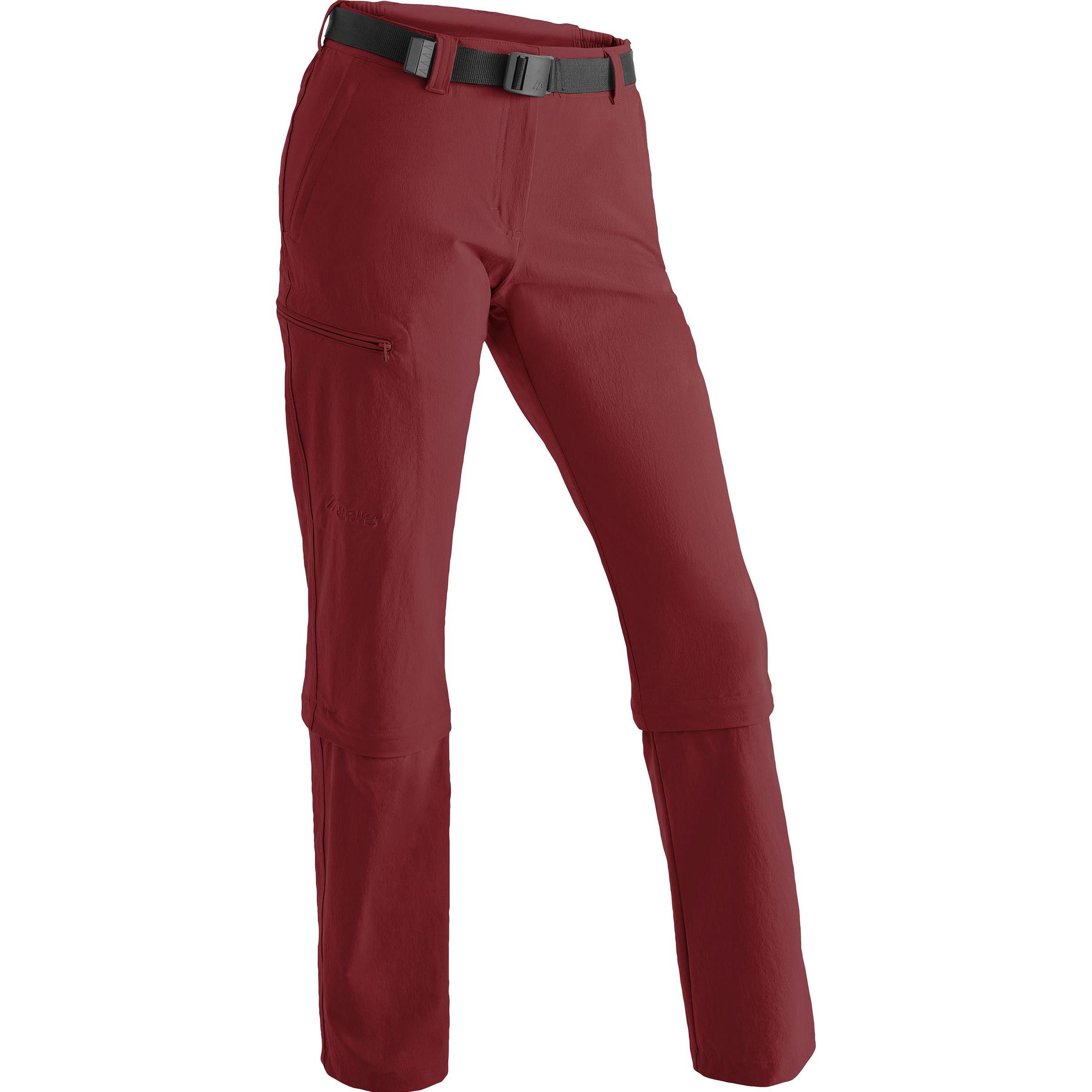 Maier Sports, Damen, Outdoorhose, Arolla Zip (M), Rot, M