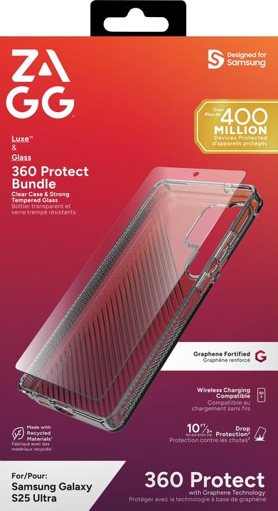 Image du produit Zagg BNDL Luxe/Glass Samsung Bear INTL (Samsung Galaxy S25 Ultra)