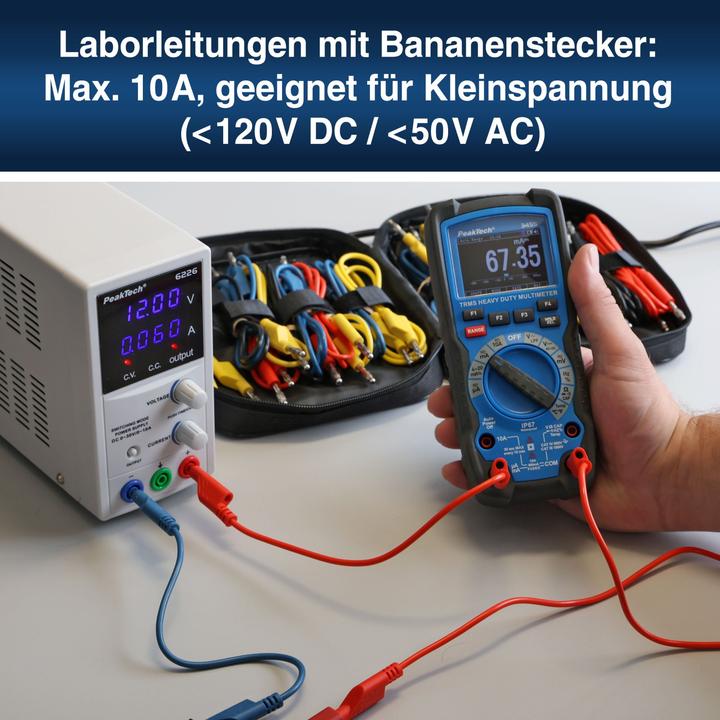 Immagine prodotto Peaktech Messzubehör-Set, P 8202, 4 mm Bananenstecker