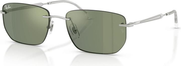 Grün verspiegelt Grün, Silber