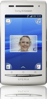 Sony Ericsson XPERIA X8 - White/Dark Blue (128 GB, 3", 3 Mpx, 3G)
