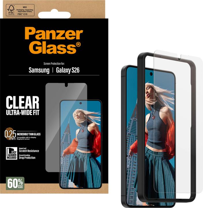Produktbild PanzerGlass Ultra-Wide Fit (1 Stk., Samsung Galaxy S26)