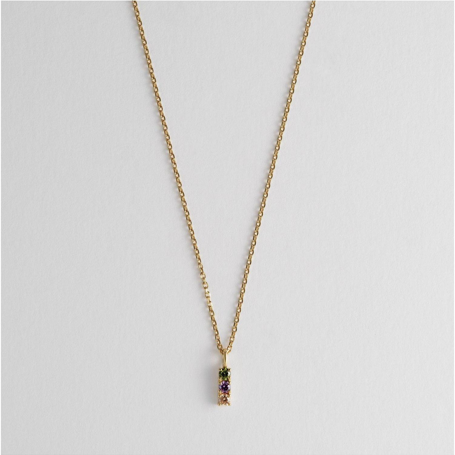Esprit, Halsschmuck, Kette COLOR BAR, (Farbstein, 925er Silber)