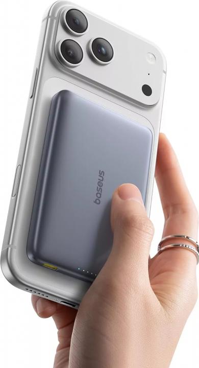 Image du produit Baseus Banque d'alimentation PicoGo AM41, 10000mAh, 27W, PD + FQI, Grey (10000 mAh, 27 W)