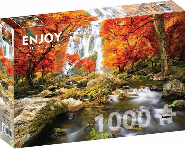 Enjoy Puzzle ENJOY-1245 - Waterval in de herfst, legpuzzel, 1000 stukjes (1000 onderdelen)