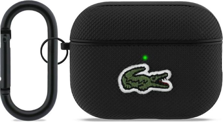 Actual product image Lacoste Case Petit Pique Croc Logo for AirPods Pro 3 black (Headphone sleeve)