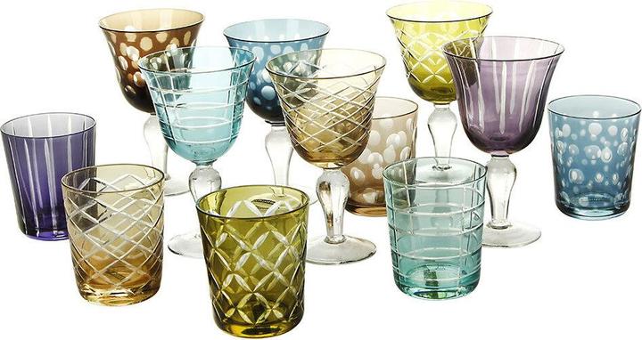 Produktbild Pols Potten Design-Weinglas Set Cuttings (6 Stück) (25 cl, 6 Gläser, Weingläser Set)