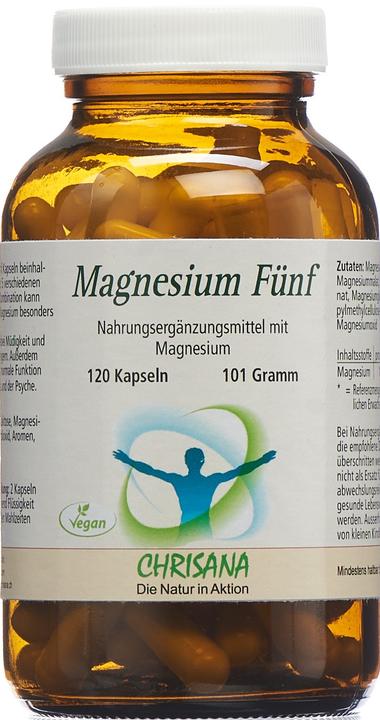 Actual product image Chrisana Magnesium Five (120 Piece, Capsules, 269 g)