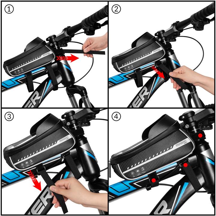 Produktbild Monzana Fahrradtasche (0.85 l, Rahmentasche)