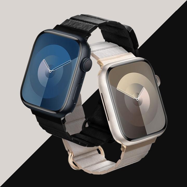 Immagine prodotto Crong Eclipse – Apple Watch Leder-Magnetarmband 38/40/41 mm (Beige) (Ecopelle)