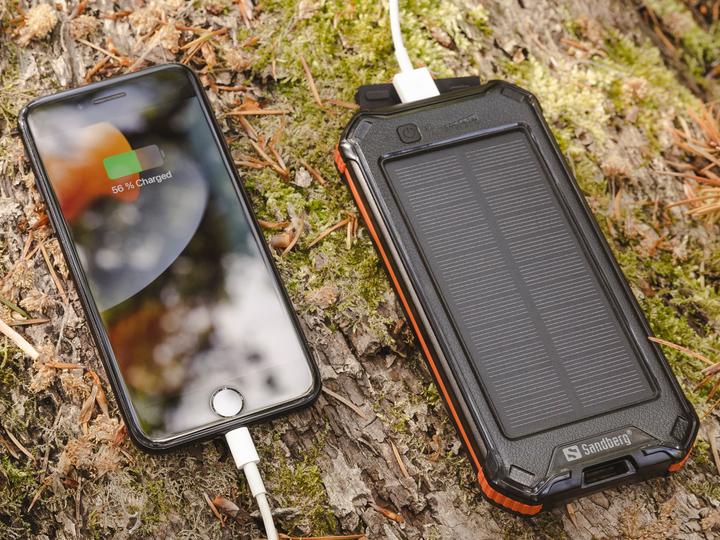 Actual product image Sandberg 3in1 Solar Powerbank 10000 (10000 mAh, 10.50 W, 37 Wh)