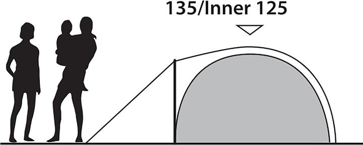 Productafbeelding Outwell - Cloud 4 - Green - 4-person (Koepeltent, 6.30 kg, 4 personen)