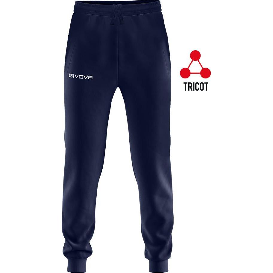 Givova, Herren, Sporthose, jogginghose alle sportarten (XL), Blau, XL