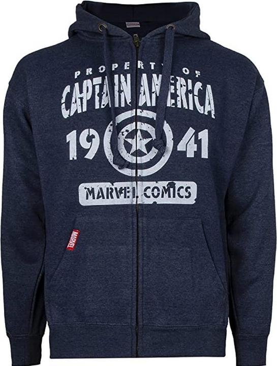 Produktbild Captain America Property Of Hoodie mit durchgehendem Reissverschluss (XL)