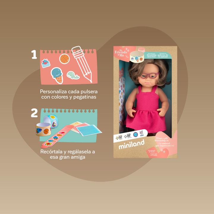 Produktbild Miniland PUPPE M. DOWN SYND.38CM MF&M