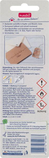 Immagine prodotto dm Profissimo Matite per ritocchi rame e verde metallizzato (2 x)