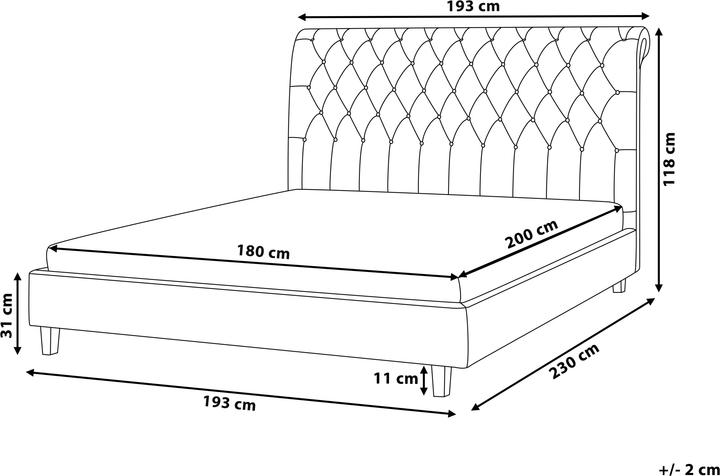 Actual product image Beliani Reims (180 x 200 cm)