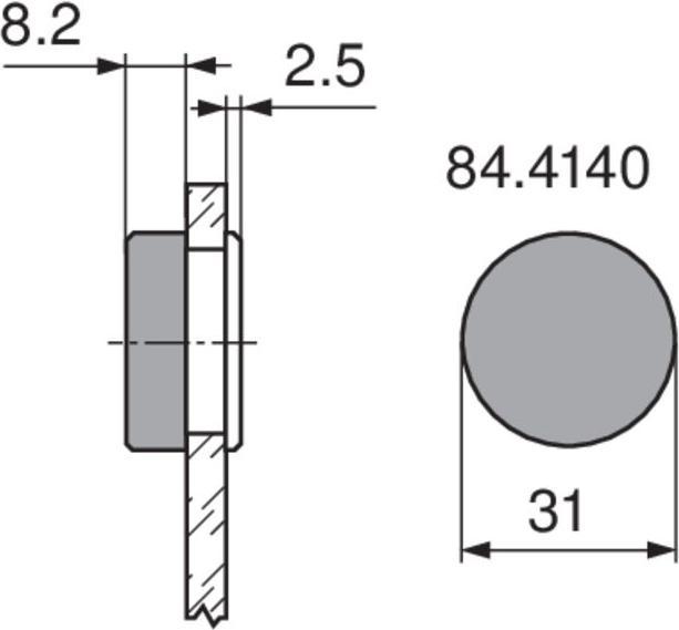 Immagine prodotto Blum Cappucci per cerniera per ante in vetro 94 ° (1 pz.)