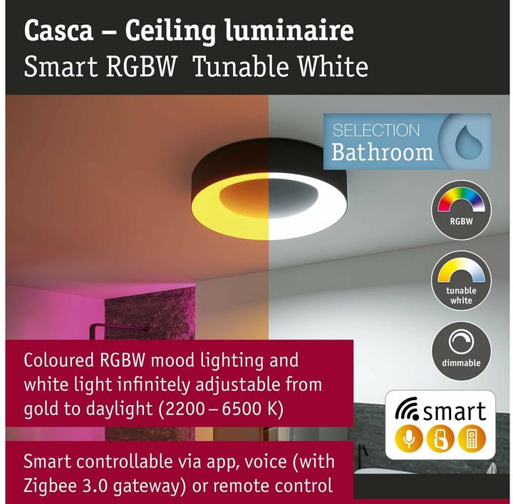 Produktbild Paulmann Deckenleuchte Casca Zigbee (2500 lm)