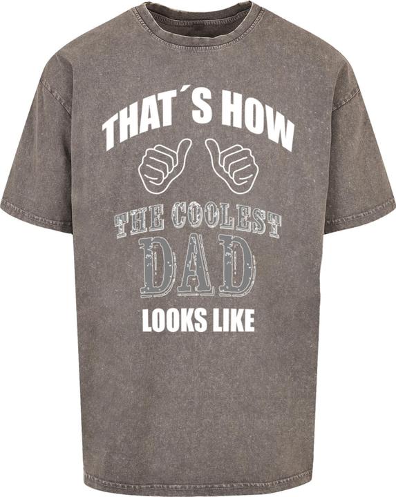 Produktbild Merchcode Coolest Dad Acid Washed Heavy Oversized Tee - 112553 (XL)