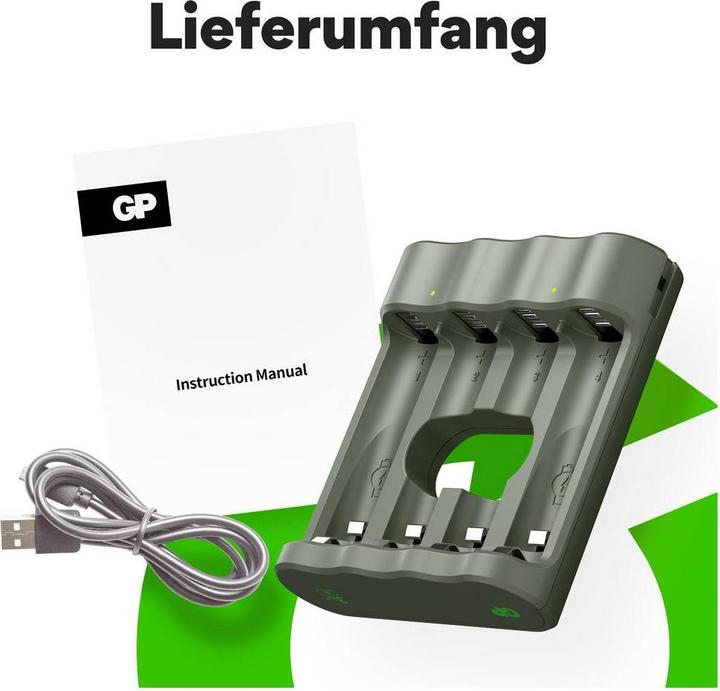 Actual product image GP Batteries Batterie-Ladegerät B441 ohne Batterien geeignet für 4 x Mignon AA oder Micro AAA (Chargers without battery)