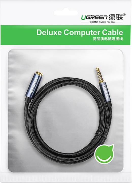 Image du produit Ugreen AUX jack audio extender 3.5 mm AV118, 1,5m (bleu) (1.50 m, Jack 3,5 mm (AUX))