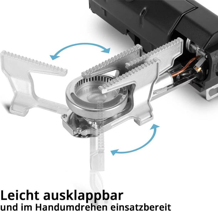 Produktbild Stahlwerk Campingkocher faltbar, klappbarer Gaskocher Outdoor Butangas Kocher
