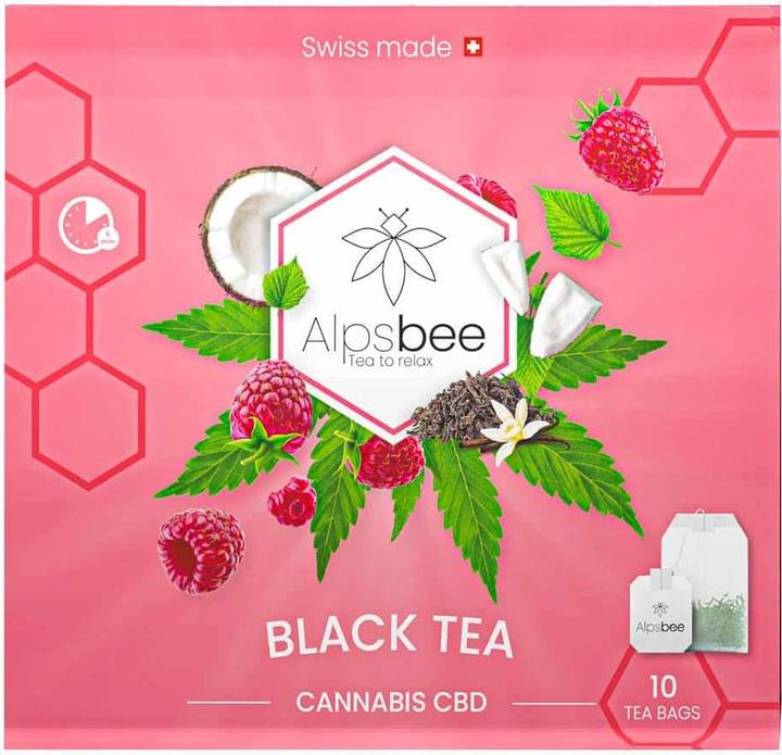 Produktbild AlpsBee Hanf Black Tea mit CBD (2.80 g)