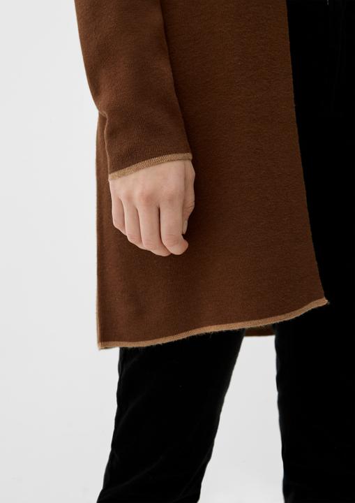 Produktbild s.Oliver Strickjacke Langer Double Face-Cardigan (36)